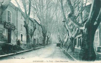 CPA FRANCE 84 "Cavaillon, La Poste, Cours Bournissac"