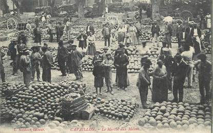 CPA FRANCE 84 "Cavaillon, Le Marché aux Melons"