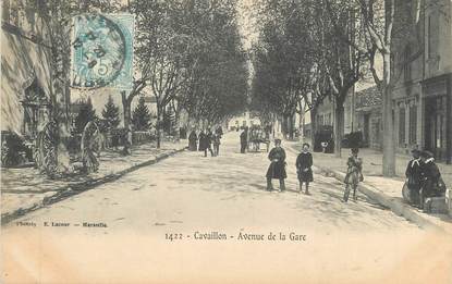 CPA FRANCE 84 "Cavaillon, Avenue de la Gare"