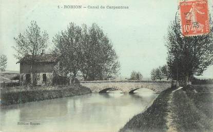 CPA FRANCE 84 "Robion, Canal de Carpentras"