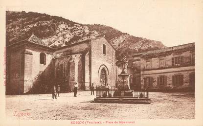 CPA FRANCE 84 "Robion, Place du Monument"