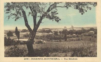 CPA FRANCE 84 "Sarrians Montmirail, Vue générale"