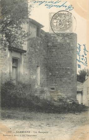 CPA FRANCE 84 "Sarrians, Les remparts"