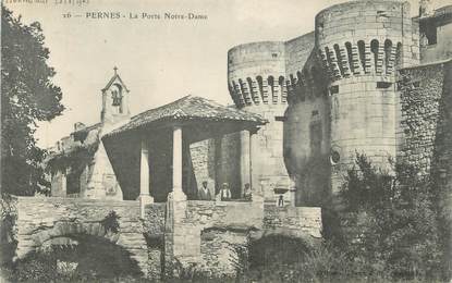 CPA FRANCE 84 " Pernes, Porte Notre Dame"