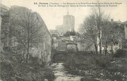 CPA FRANCE 84 " Pernes, Les remparts et la Porte Notre Dame"