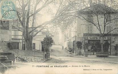 CPA FRANCE 84 " Fontaine de Vaucluse, Avenue de la Mairie"