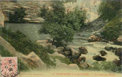 CPA FRANCE 84 " Fontaine de Vaucluse, La fontaine haute"