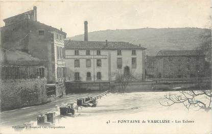 CPA FRANCE 84 " Fontaine de Vaucluse, Les écluses"