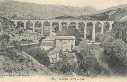 CPA FRANCE 84 " Fontaine de Vaucluse, Le Pont de Gallas"