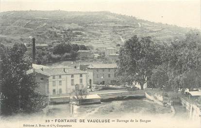 CPA FRANCE 84 " Fontaine de Vaucluse, Barrage de la Sorgue"