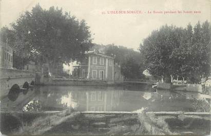 CPA FRANCE 84 " L'Isle sur Sorgue, Le bassin pendant les basses eaux"