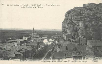 CPA FRANCE 84 " Mornas, Vue générale et la vallée du Rhône"