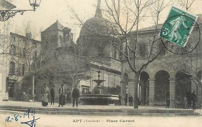 CPA FRANCE 84 "Apt, Place Carnot"