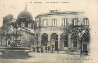 CPA FRANCE 84 "Apt, Hôtel des Postes et Télégraphes"
