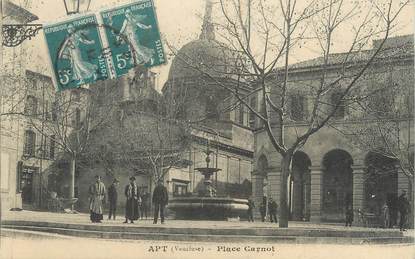 CPA FRANCE 84 "Apt, Place Carnot"