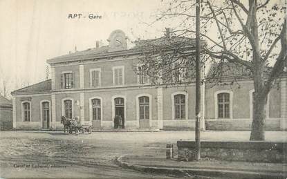 CPA FRANCE 84 "Apt, La gare"