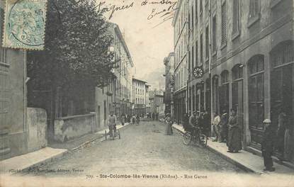 CPA FRANCE 69 " Ste Colombe les Vienne, Rue Garon"