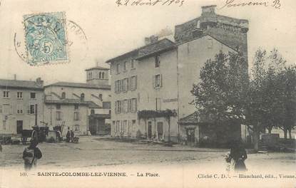 CPA FRANCE 69 " Ste Colombe les Vienne, La place"