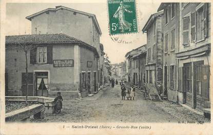 CPA FRANCE 69 " St Priest, La Grande Rue"