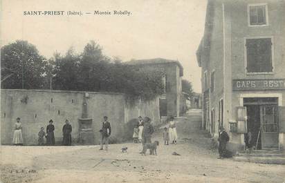 CPA FRANCE 69 " St Priest, Montée Robelly"