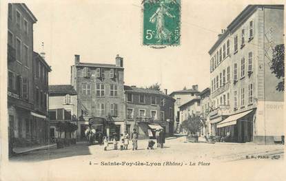 CPA FRANCE 69 " Ste Foy les Lyon, La Place"