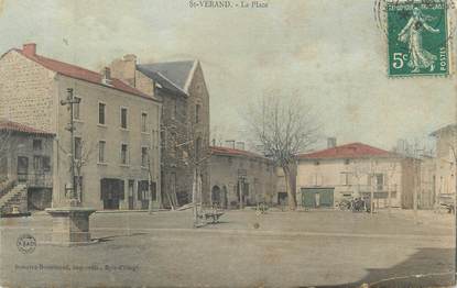 CPA FRANCE 69 " St Vérand, La place"