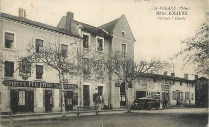 CPA FRANCE 69 " St Vérand, Hôtel Durieux"