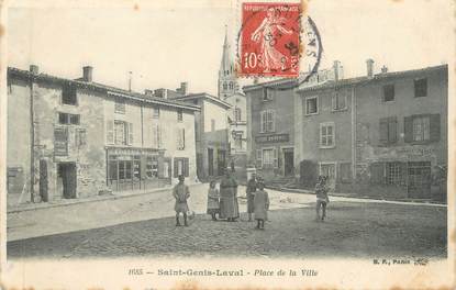 CPA FRANCE 69 " St Genis Laval, Place de la ville"