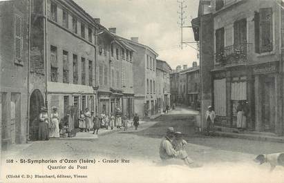 CPA FRANCE 69 " St Symphorien d'Ozon, Grande rue"