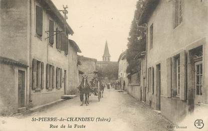 CPA FRANCE 69 " St Pierre de Chandieu, Rue de la Poste"