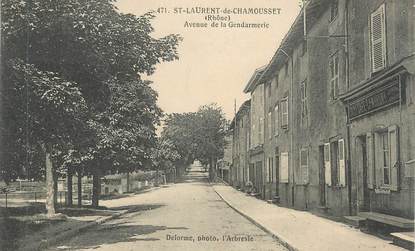 CPA FRANCE 69 " St Martin de Chamousset, Avenue de la Gendarmerie"