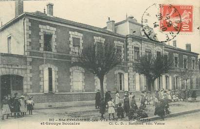 CPA FRANCE 69 " Ste Colombe les Vienne, Mairie et groupe scolaire"