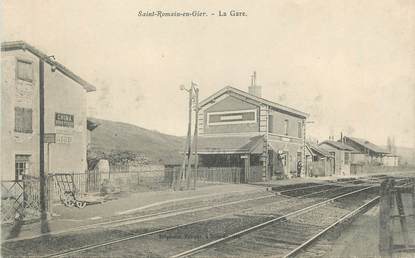 CPA FRANCE 69 " St Romain en Gier, La gare"