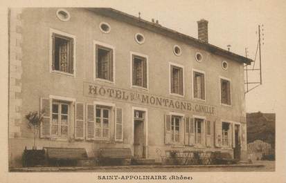 CPA FRANCE 69 " St Appolinaire, Hôtel de la Montagne"