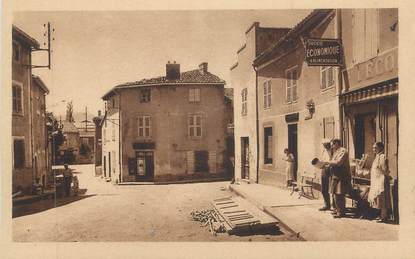 CPA FRANCE 69 " St Laurent d'Agny, Place de l'église"