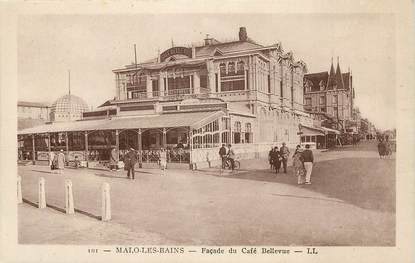 / CPA FRANCE 59 "Malo les bains, façade du Café Bellevue"