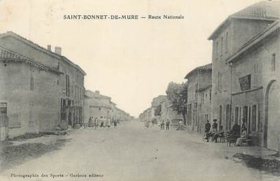 CPA FRANCE 69 " St Bonnet de Mure, Route nationale"