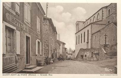 CPA FRANCE 69 " St Igny de Vers, Grande Rue"