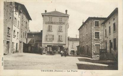 CPA FRANCE 69 " Thurins, La Poste"