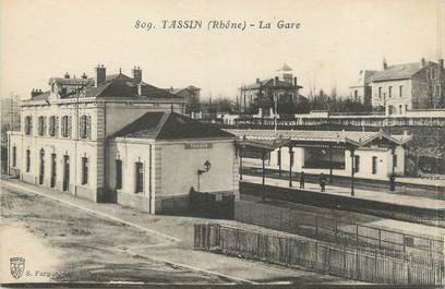 CPA FRANCE 69 " Tassin la Demi Lune, La gare"