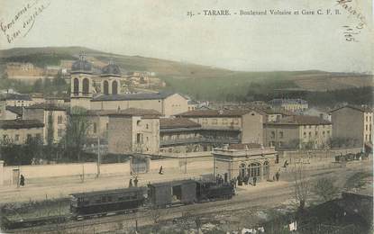 CPA FRANCE 69 " Tarare, Boulevard Voltaire et gare"