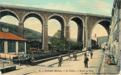 CPA FRANCE 69 " Tarare, Le Viaduc Route de Paris"