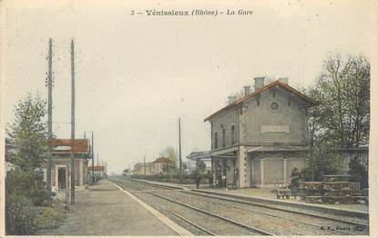 CPA FRANCE 69 " Vénissieux, La gare"