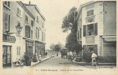 CPA FRANCE 69 " Villié Morgon, Entrée de la Grande Rue"