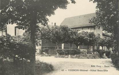 CPA FRANCE 69 " Izeron, Hôtel Beau Site"