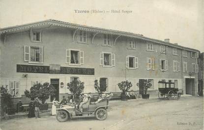 CPA FRANCE 69 " Izeron, Hôtel Berger"