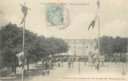 CPA FRANCE 69 " Villefranche sur Saône, Place Claude Bernard"