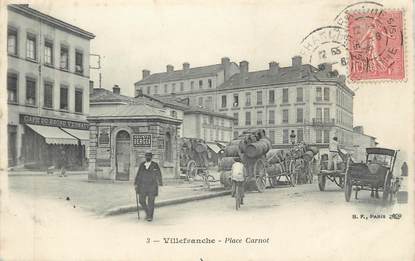 CPA FRANCE 69 " Villefranche sur Saône, Place Carnot"