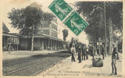 CPA FRANCE 69 " Villefranche sur Saône, Intérieur de la gare"