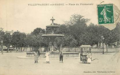 CPA FRANCE 69 " Villefranche sur Saône, Place du Promenoir"